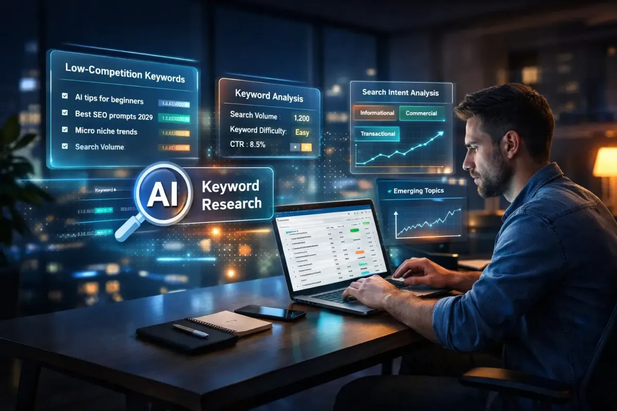 How to Find Low-Competition Keywords with AI Tips and Prompts